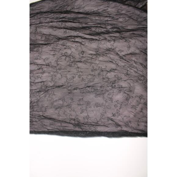 Vintage Cache Pink And Black Floral Mesh Maxi Dress With Beading Size 12 - Picture 3 of 6